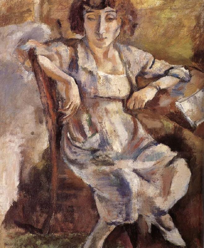 Jules Pascin Portrait of woman Germany oil painting art